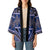 Vintage Bula Fiji Kimono Prussian Blue Tapa Masi Motif - Polynesian Pride