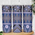 Vintage Bula Fiji Skinny Tumbler Prussian Blue Tapa Masi Motif