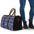 Vintage Bula Fiji Travel Bag Prussian Blue Tapa Masi Motif - Polynesian Pride