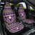Vintage Bula Fiji Car Seat Cover Purple Tapa Masi Motif