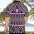 Vintage Bula Fiji Hawaiian Shirt Purple Tapa Masi Motif