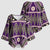 Vintage Bula Fiji Kimono Sleeve Blouse Purple Tapa Masi Motif - Polynesian Pride