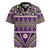 Vintage Bula Fiji Rugby Jersey Purple Tapa Masi Motif