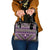 Vintage Bula Fiji Shoulder Handbag Purple Tapa Masi Motif