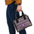 Vintage Bula Fiji Shoulder Handbag Purple Tapa Masi Motif