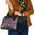 Vintage Bula Fiji Shoulder Handbag Purple Tapa Masi Motif
