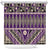 Vintage Bula Fiji Shower Curtain Purple Tapa Masi Motif