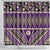 Vintage Bula Fiji Shower Curtain Purple Tapa Masi Motif