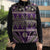 Vintage Bula Fiji Sleeveless Puffer Jacket Purple Tapa Masi Motif - Polynesian Pride