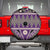 Vintage Bula Fiji Spare Tire Cover Purple Tapa Masi Motif