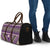 Vintage Bula Fiji Travel Bag Purple Tapa Masi Motif - Polynesian Pride