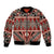 Vintage Bula Fiji Bomber Jacket Red Tapa Masi Motif