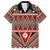 Vintage Bula Fiji Family Matching Tank Maxi Dress and Hawaiian Shirt Red Tapa Masi Motif