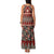 Vintage Bula Fiji Family Matching Tank Maxi Dress and Hawaiian Shirt Red Tapa Masi Motif