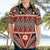 Vintage Bula Fiji Hawaiian Shirt Red Tapa Masi Motif