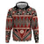 Vintage Bula Fiji Hoodie Red Tapa Masi Motif