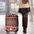 Vintage Bula Fiji Luggage Cover Red Tapa Masi Motif