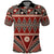 Vintage Bula Fiji Polo Shirt Red Tapa Masi Motif
