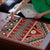 Vintage Bula Fiji Puzzle Red Tapa Masi Motif - Polynesian Pride