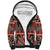 Vintage Bula Fiji Sherpa Hoodie Red Tapa Masi Motif