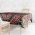 Vintage Bula Fiji Tablecloth Red Tapa Masi Motif