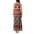 Vintage Bula Fiji Tank Maxi Dress Red Tapa Masi Motif