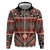 Vintage Bula Fiji Zip Hoodie Red Tapa Masi Motif