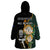 South Africa Protea and New Zealand Wearable Blanket Hoodie Go All Black-Springboks Rugby with Kente And Maori LT9 - Polynesian Pride