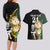 Custom South Africa Protea and New Zealand Couples Matching Long Sleeve Bodycon Dress and Hawaiian Shirt Go All Black-Springboks Rugby with Kente And Maori LT9 - Polynesian Pride