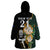 Custom South Africa Protea and New Zealand Wearable Blanket Hoodie Go All Black-Springboks Rugby with Kente And Maori LT9 - Polynesian Pride