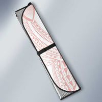 Polynesian Tribal Plumeria Lotu Tamaiti Auto Sun Shade Pastel Blush - Polynesian Pride