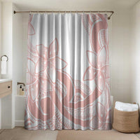 Polynesian Tribal Plumeria Lotu Tamaiti Bathroom Set Pastel Blush - Polynesian Pride