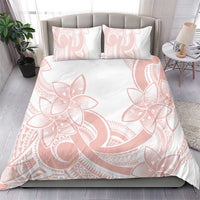 Polynesian Tribal Plumeria Lotu Tamaiti Bedding Set Pastel Blush - Polynesian Pride