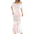 Polynesian Tribal Plumeria Lotu Tamaiti Mermaid Dress Pastel Blush - Polynesian Pride