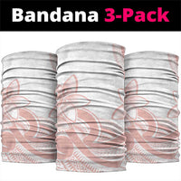 Polynesian Tribal Plumeria Lotu Tamaiti Neck Gaiter Pastel Blush LT9