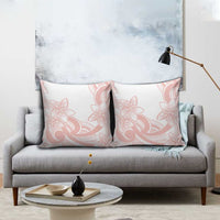 Polynesian Tribal Plumeria Lotu Tamaiti Pillow Cover Pastel Blush - Polynesian Pride