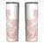 Polynesian Tribal Plumeria Lotu Tamaiti Skinny Tumbler Pastel Blush - Polynesian Pride