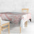 Polynesian Tribal Plumeria Lotu Tamaiti Tablecloth Pastel Blush - Polynesian Pride