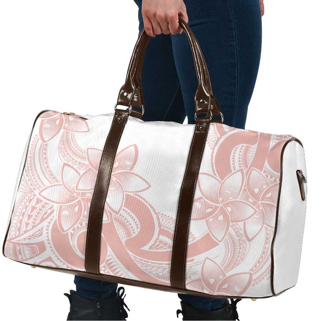 Polynesian Tribal Plumeria Lotu Tamaiti Travel Bag Pastel Blush LT9 - Polynesian Pride