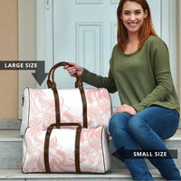 Polynesian Tribal Plumeria Lotu Tamaiti Travel Bag Pastel Blush LT9 - Polynesian Pride