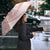 Polynesian Tribal Plumeria Lotu Tamaiti Umbrella Pastel Blush - Polynesian Pride