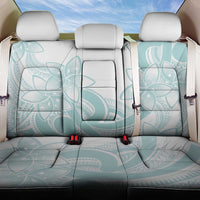 Polynesian Tribal Plumeria Lotu Tamaiti Back Car Seat Cover Pastel Cyan - Polynesian Pride