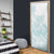 Polynesian Tribal Plumeria Lotu Tamaiti Door Cover Pastel Cyan - Polynesian Pride