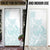 Polynesian Tribal Plumeria Lotu Tamaiti Door Cover Pastel Cyan - Polynesian Pride