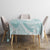 Polynesian Tribal Plumeria Lotu Tamaiti Tablecloth Pastel Cyan - Polynesian Pride