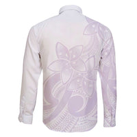 Polynesian Tribal Plumeria Lotu Tamaiti Family Matching Long Sleeve Bodycon Dress and Hawaiian Shirt Pastel Mauve LT9 - Polynesian Pride