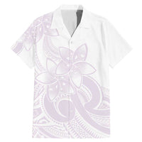 Polynesian Tribal Plumeria Lotu Tamaiti Family Matching Mermaid Dress and Hawaiian Shirt Pastel Mauve LT9 Dad's Shirt - Short Sleeve Mauve - Polynesian Pride