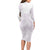 Polynesian Tribal Plumeria Lotu Tamaiti Long Sleeve Bodycon Dress Pastel Mauve - Polynesian Pride