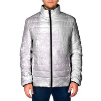 Polynesian Tribal Plumeria Lotu Tamaiti Padded Jacket Pastel Mauve - Polynesian Pride