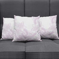 Polynesian Tribal Plumeria Lotu Tamaiti Pillow Cover Pastel Mauve - Polynesian Pride